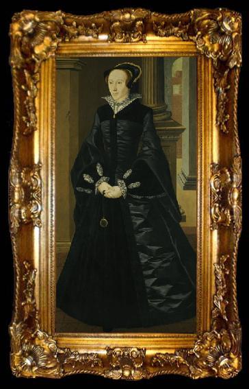 framed  William Scrots Portrait of a Lady, ta009-2